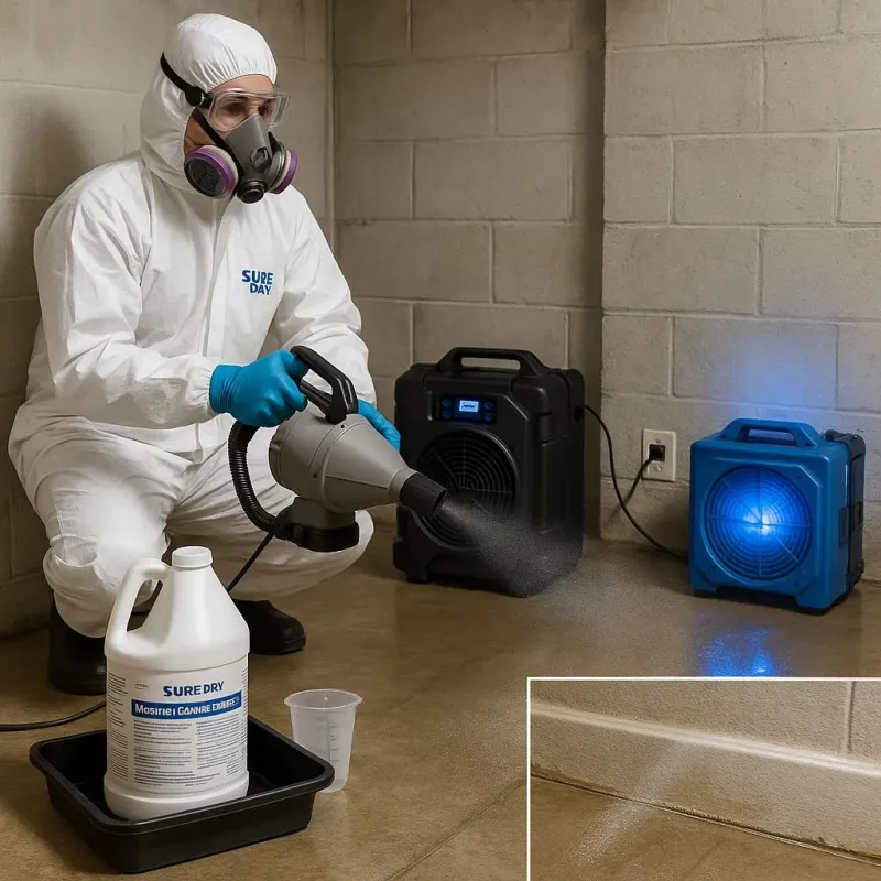 Sanitization and Odor Removal process in Romulus, MI